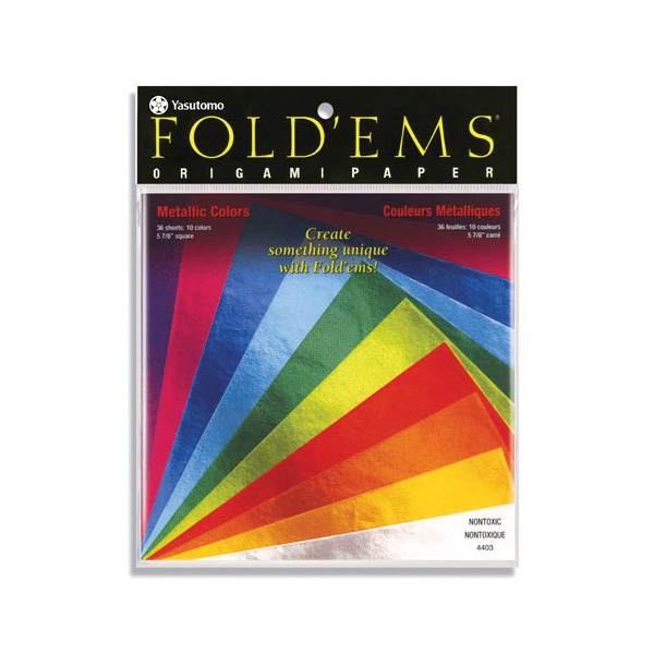 Yasutomo FOLD 'EMS 4403 Origami Paper, 5-7/8 in L, 5-7/8 in W YO4403